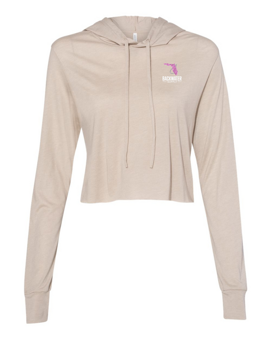Women's Camo Boar Crop Hoodie Shirt